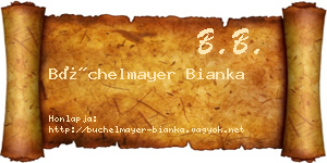 Büchelmayer Bianka névjegykártya